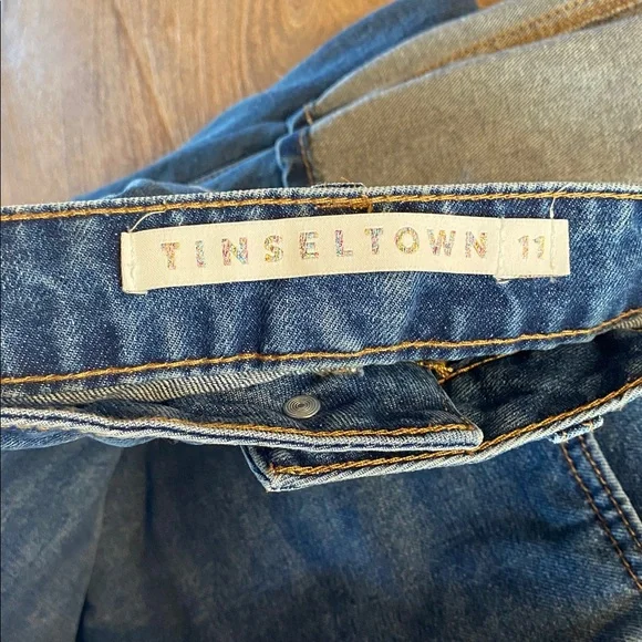 Wide Cuff, High Rise Jeans - Picture 9 of 12